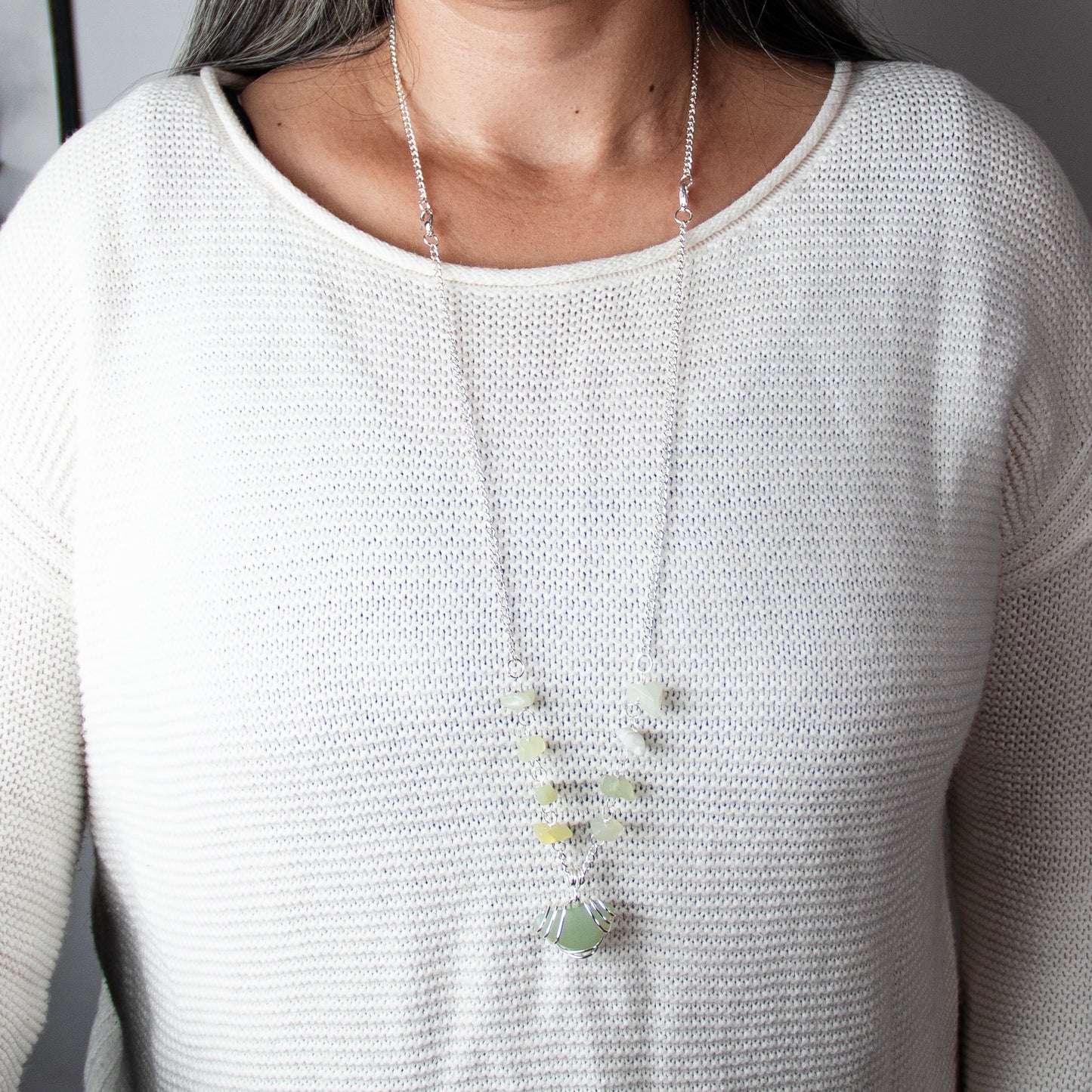 Convertible Green Adventurine Necklace