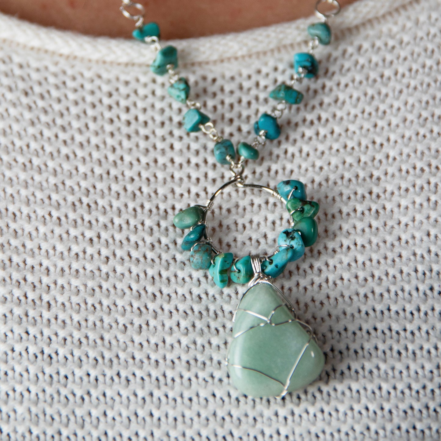 Big Gemstone Necklace