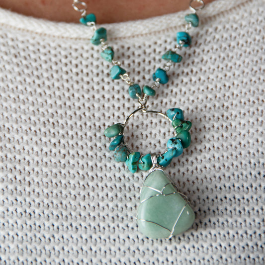Big Gemstone Necklace