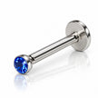Tiny Rebellion 2mm Flat Back Labret Stud Internally Threaded
