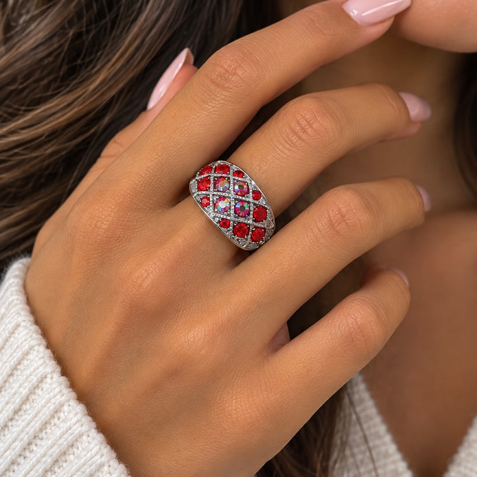Domed Lattice Crystal Adjustable Rings