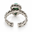 Turquoise Trails Sterling Silver Adjustable Western Rope Ring