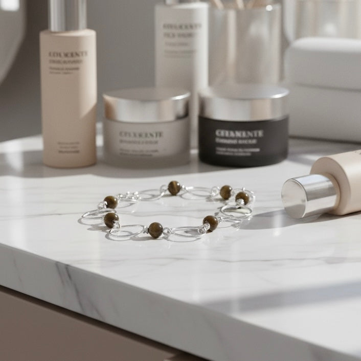 Olive Green Cateye Bracelet