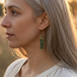 Green Copper Patina Earrings-BOGO Free