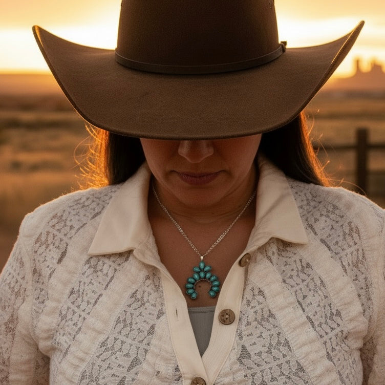 Faux Turquoise Necklace