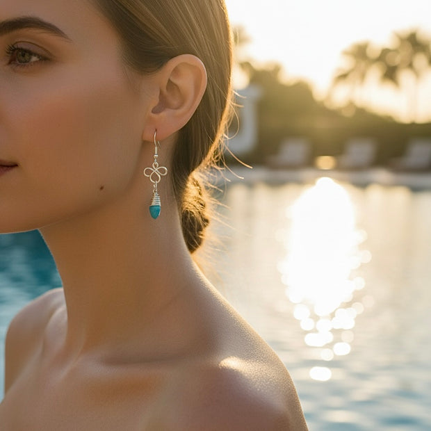Blue Fancy Earrings-BOGO Free