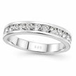 Sterling Silver Channel Setting Eternity Ring