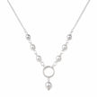 Silver Pearl Beaded Necklace