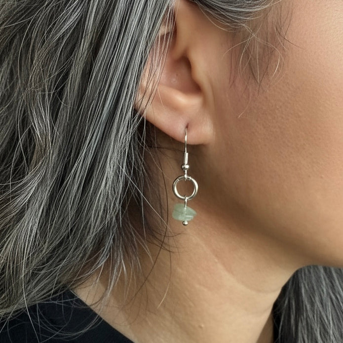 Green Adventurine Small Earrings-BOGO Free