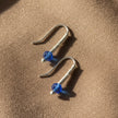 Blue Huggie Earrings-BOGO Free