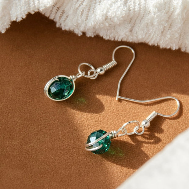 Green Crystal Earrings-BOGO Free