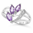 Vintage Amethyst Purple Marquise Ring