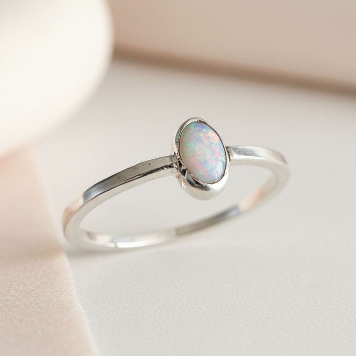 Opal Oval Ring