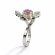 Flower Pink Zircon Ring