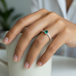 Emerald CZ Ring