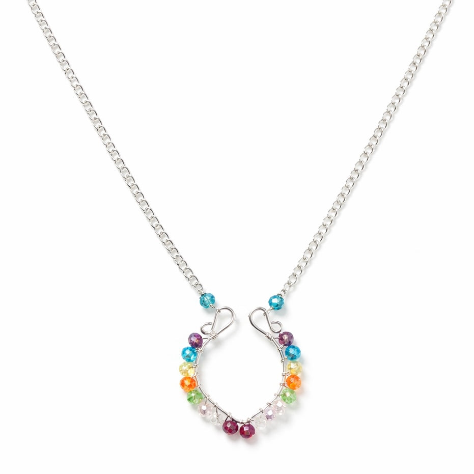 Rainbow Color Beaded Necklace