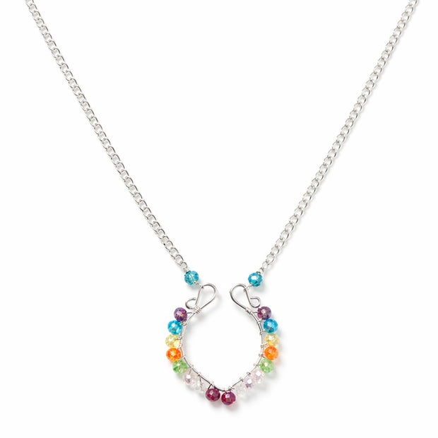 Rainbow Color Beaded Necklace