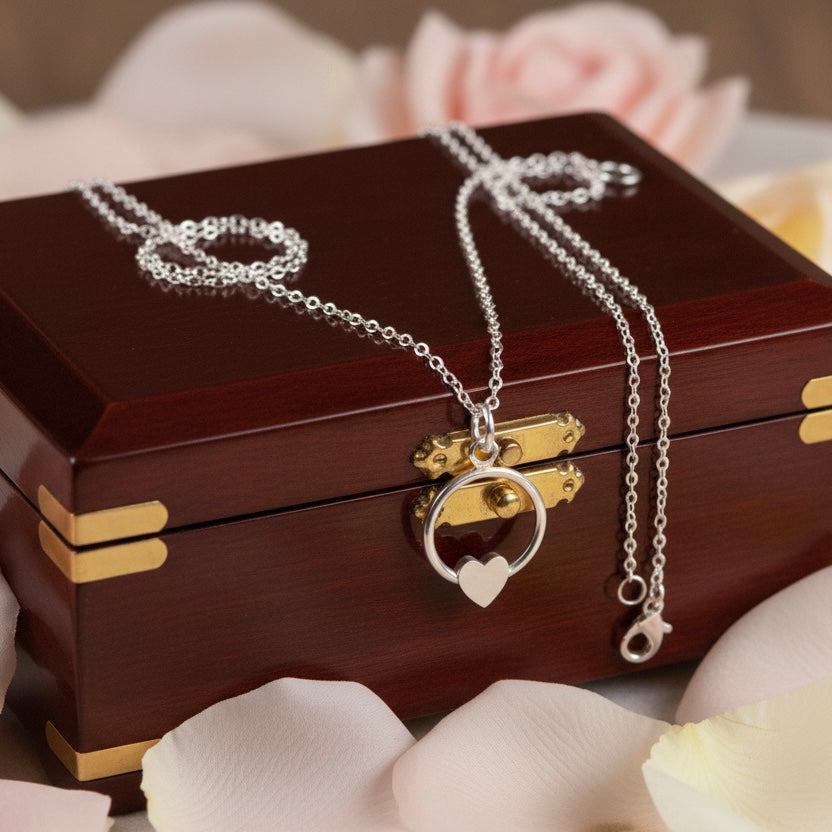 Circle Heart Necklace