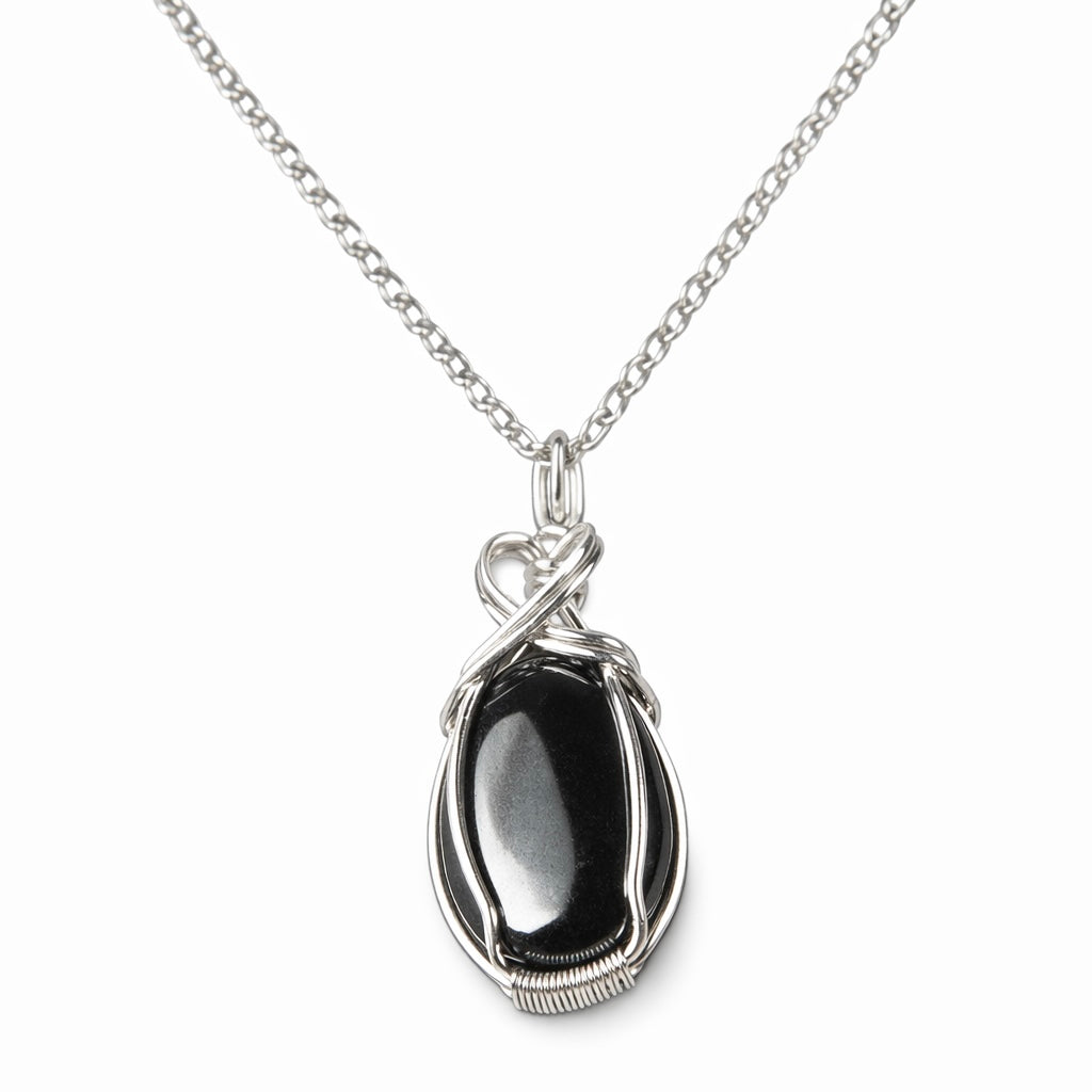 Heart Hematite Necklace