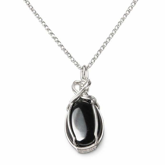 Heart Hematite Necklace