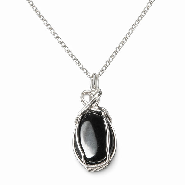 Heart Hematite Necklace