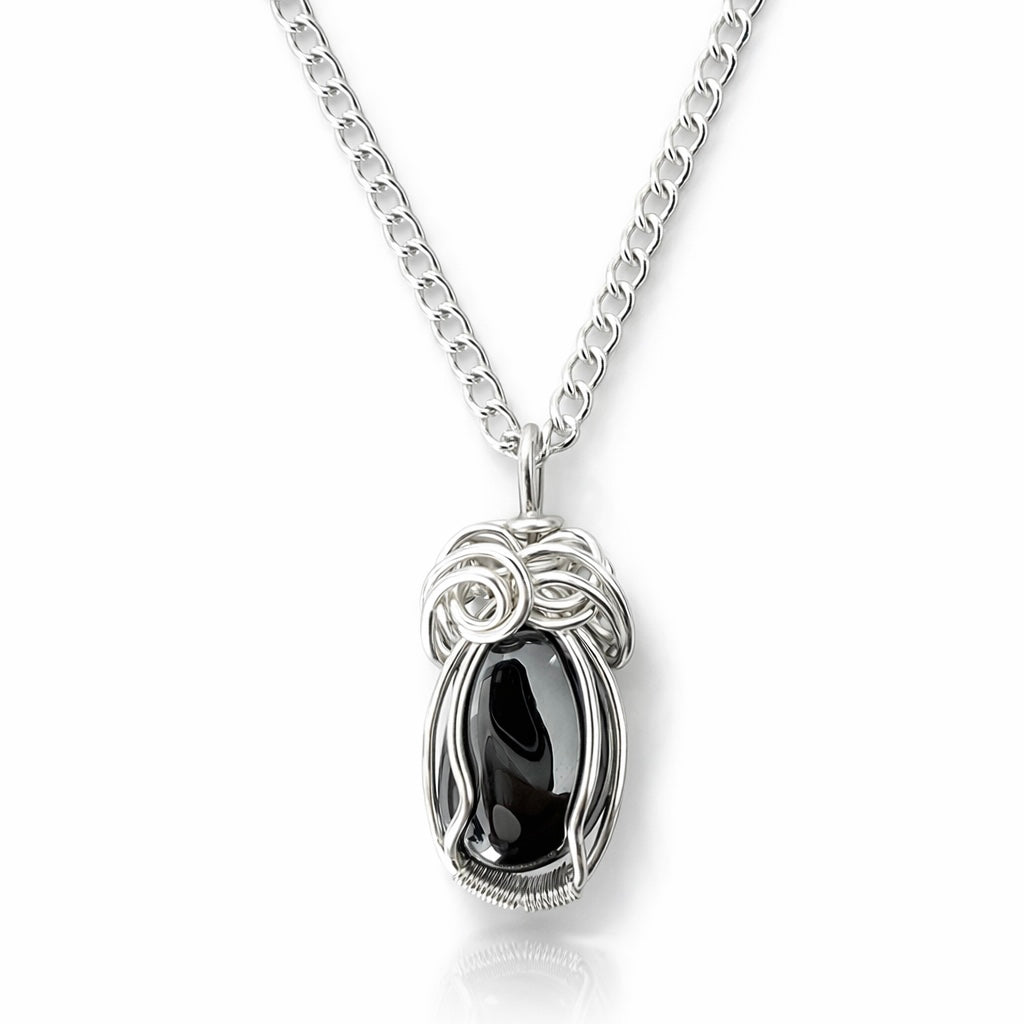 Swirl Hematite Necklace