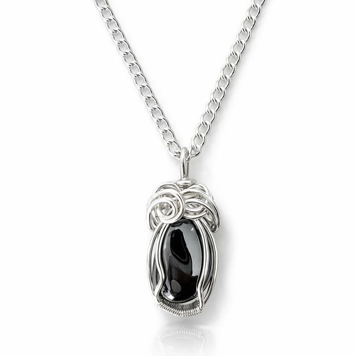 Swirl Hematite Necklace
