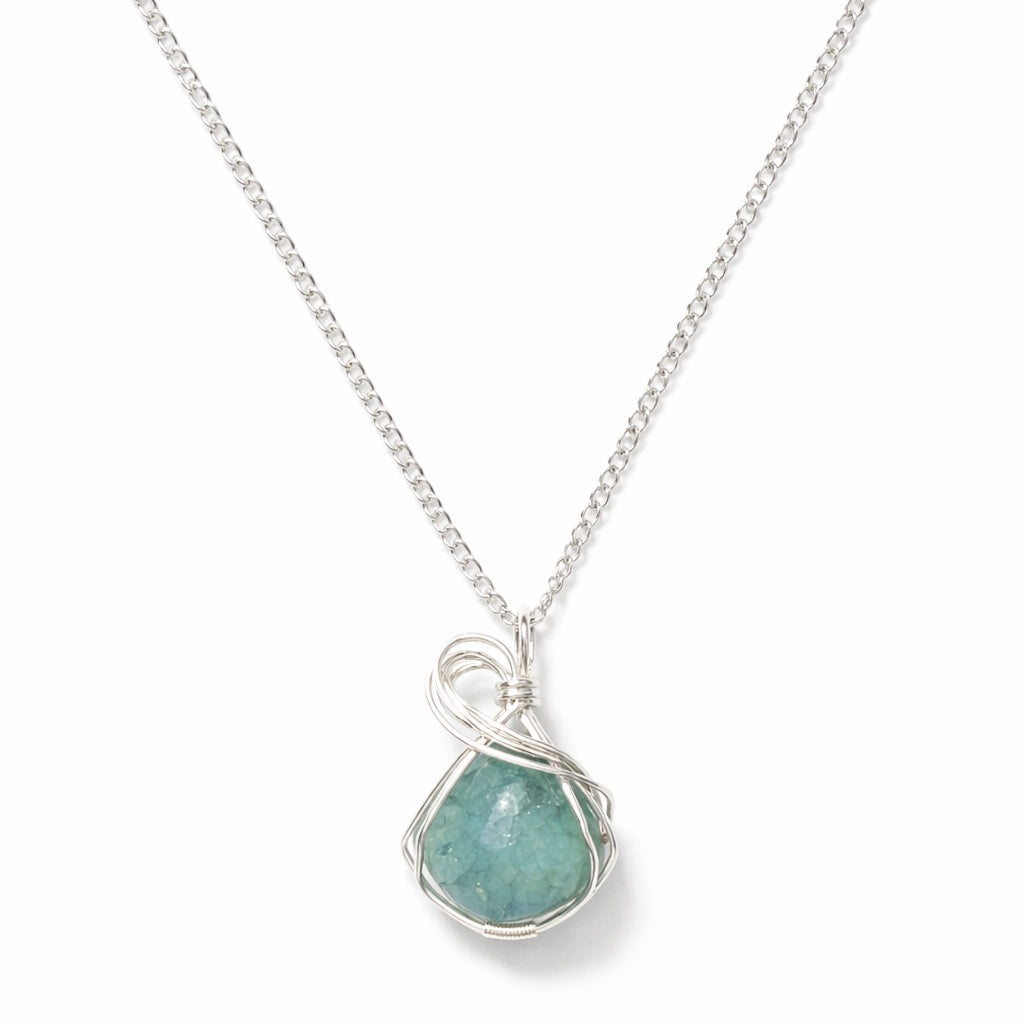 Wire Wrapped Quartz Necklace