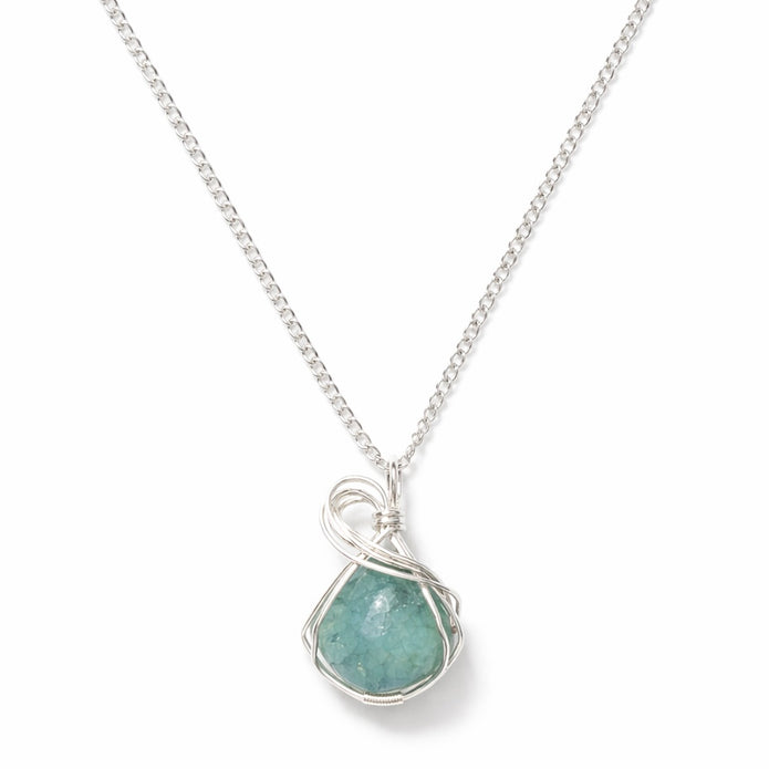 Wire Wrapped Quartz Necklace