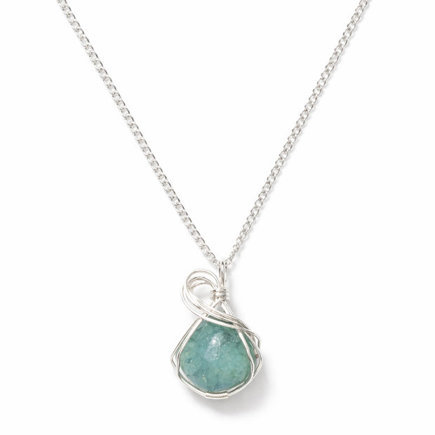 Wire Wrapped Quartz Necklace