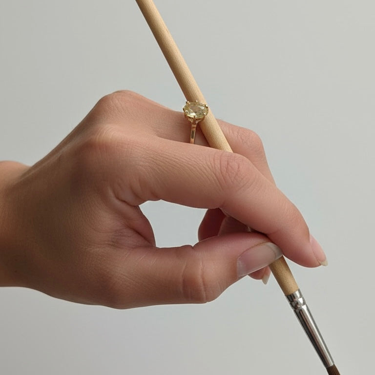 Big Citrine Cocktail Ring