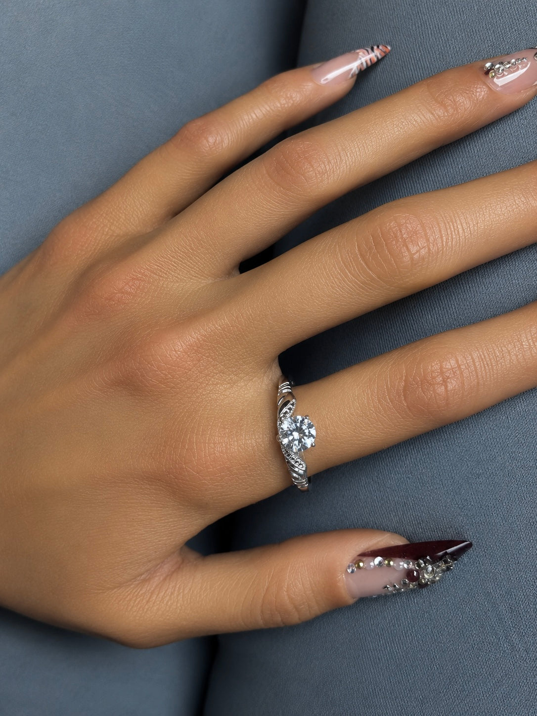 Vintage Vargas & Lind CZ Promise Ring