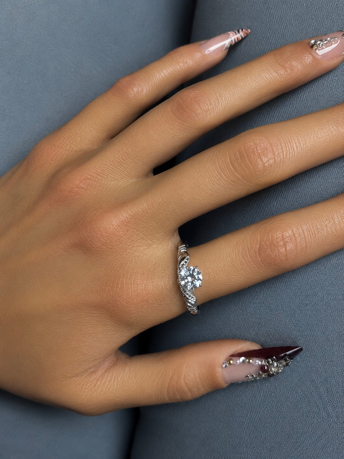 Vintage Vargas & Lind CZ Promise Ring