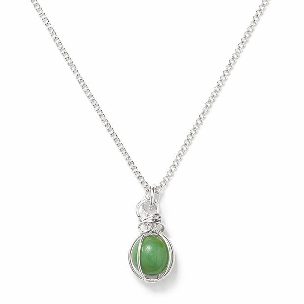 Marble Green Gem Necklace