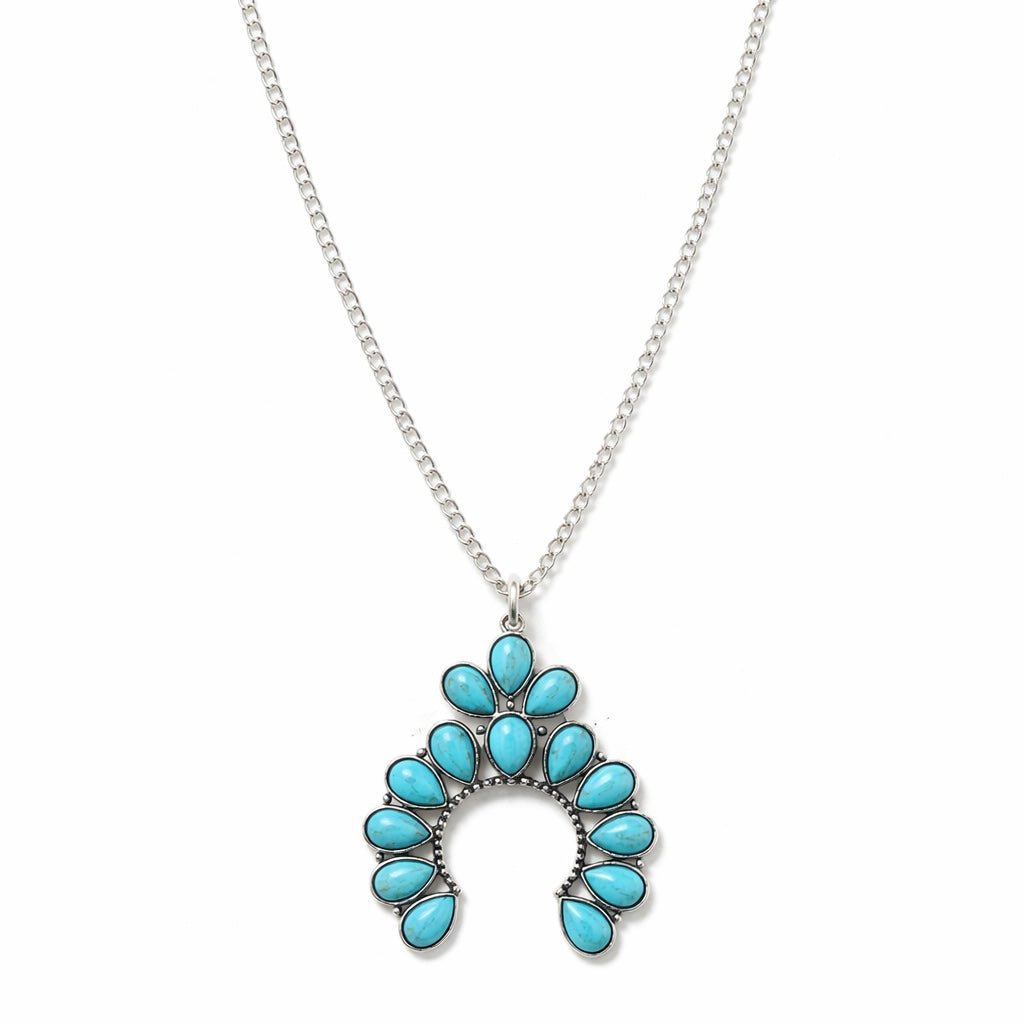 Faux Turquoise Necklace