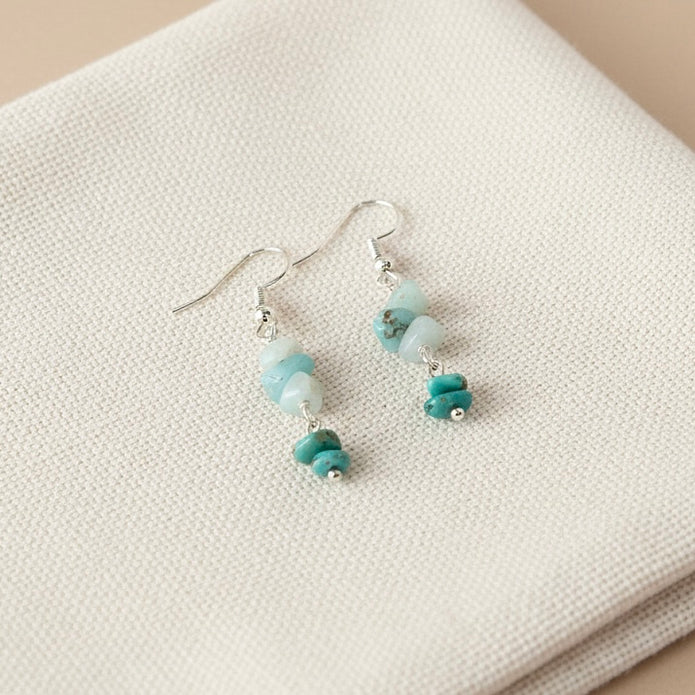 Turquoise Mixed Stone Earrings