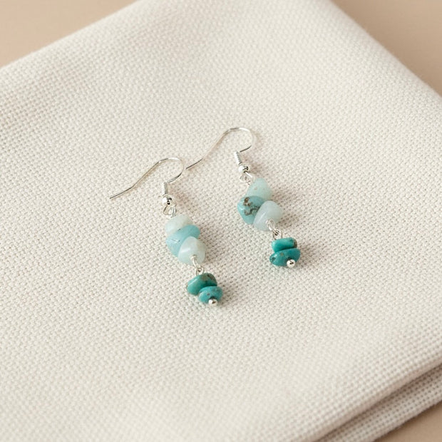 Turquoise Mixed Stone Earrings
