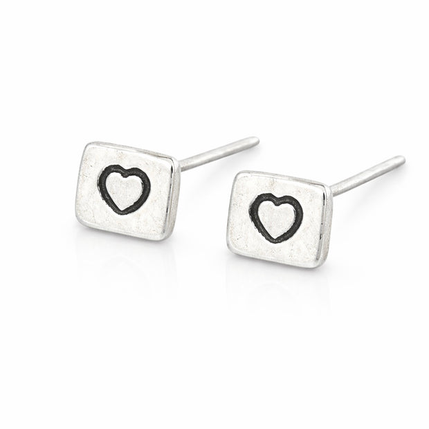 Heart Stud Earrings