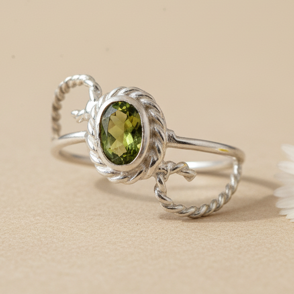 Peridot Design Ring