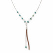 Turquoise Chain Tassel Necklace