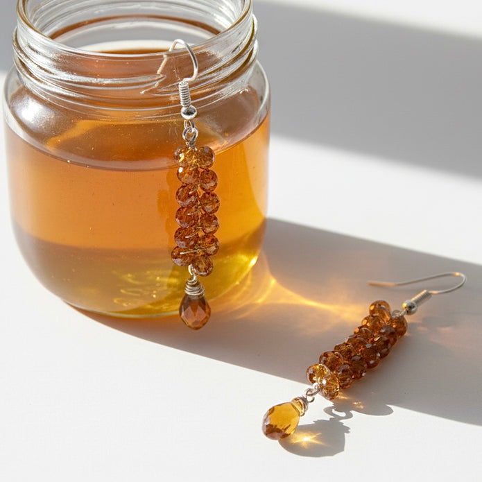 Wheat Honey Earrings-BOGO Free