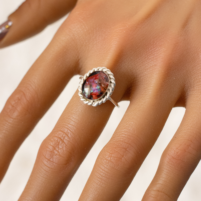Faux Opal Ring