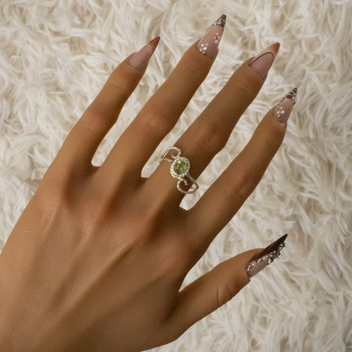 Peridot Design Ring