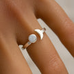 Opal Moon Ring
