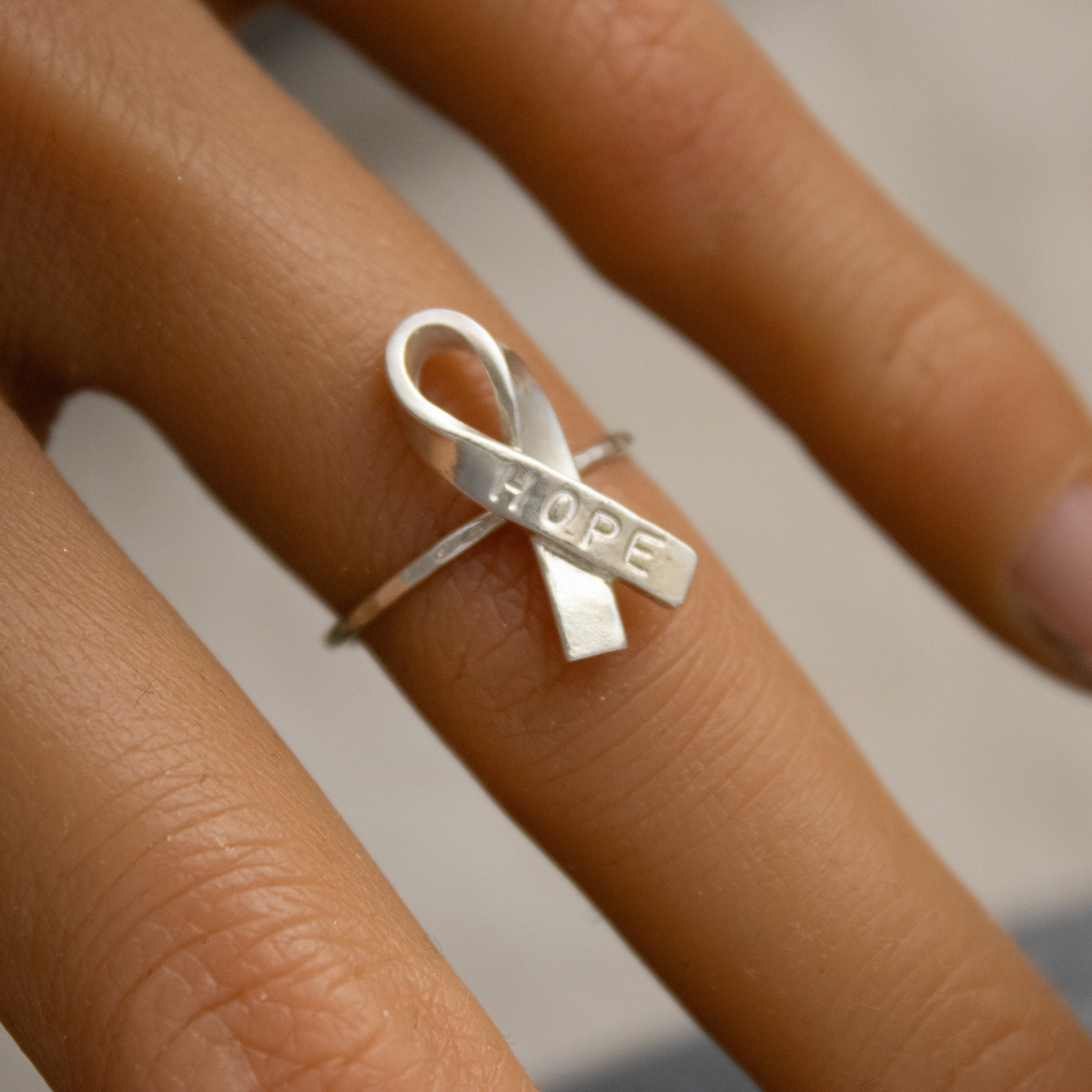 Sterling Silver Hope Ring