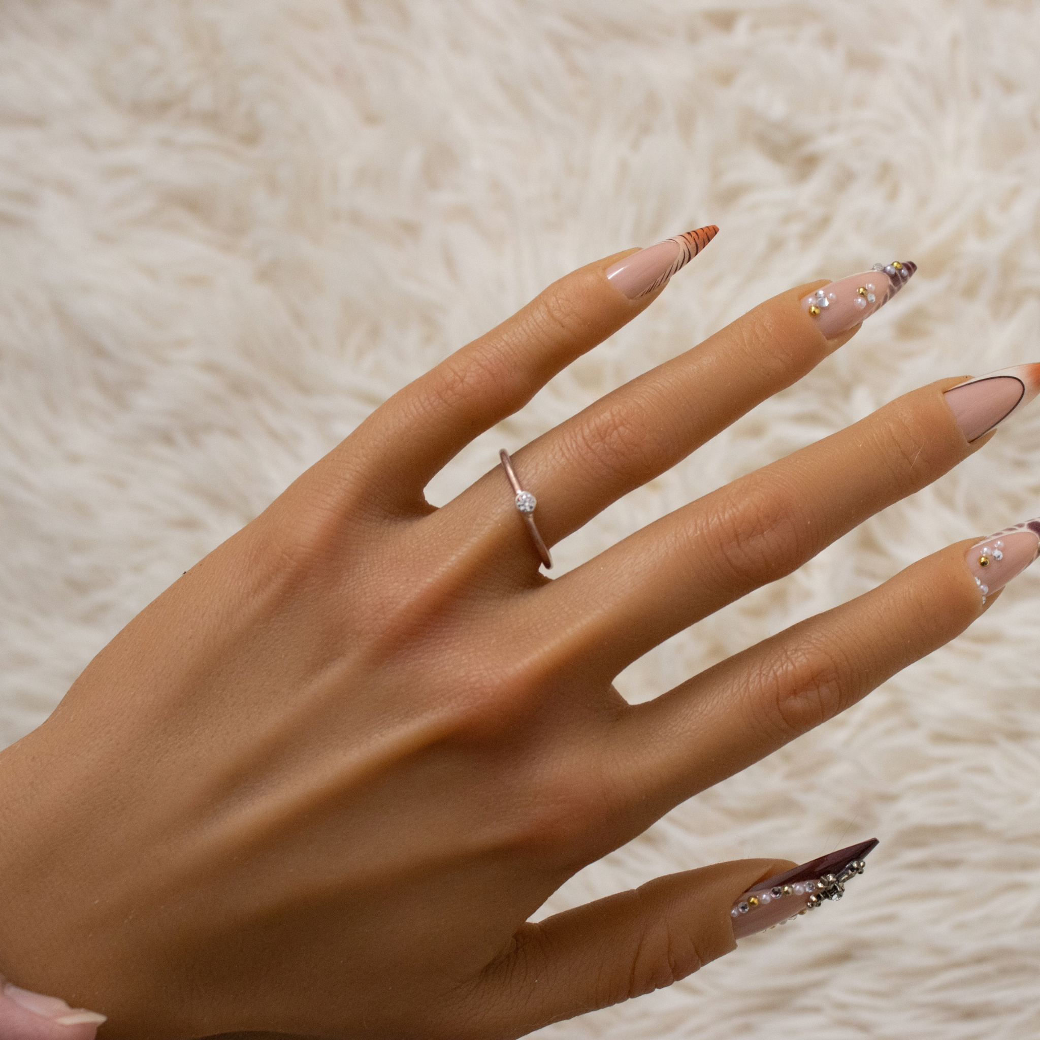 Sterling Silver Copper Band Ring
