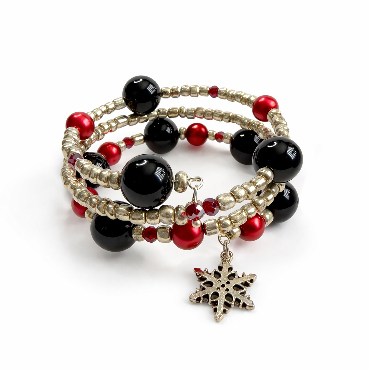 Red Black Memory Bracelet