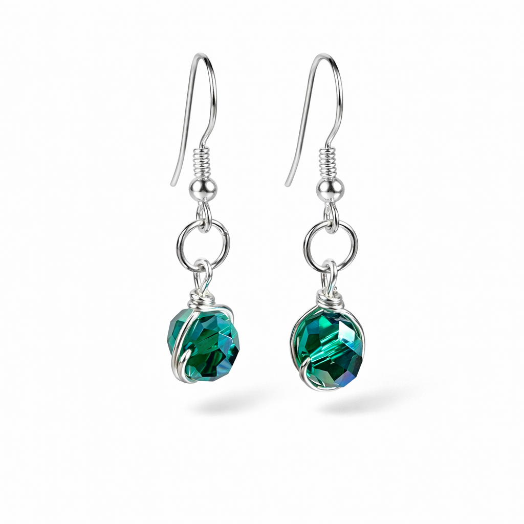 Green Crystal Earrings-BOGO Free