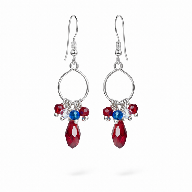 Red White Blue Earrings-BOGO Free