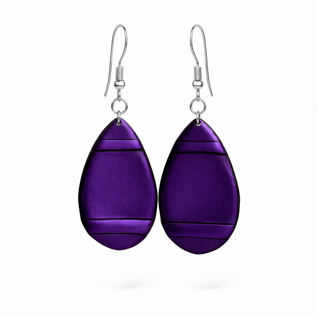 Purple Texture Style Earrings-BOGO Free